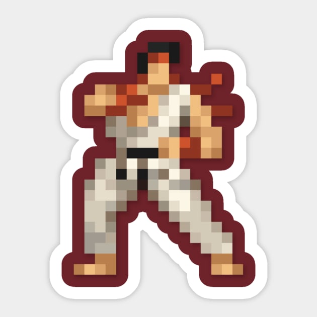 Ryu low-res pixelart Sticker by JinnPixel